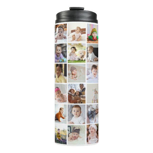 Entwerfen Sie Ihre eigene 30 FotoCollage Thermosbecher (Vorderseite)