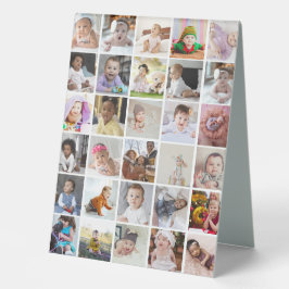 Entwerfen Sie Ihre eigene 30 FotoCollage Tischaufsteller