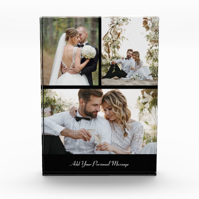 Entwerfen Sie Ihre eigene 3 FotoCollage Fotoblock (Vorderseite)