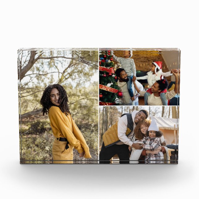 Entwerfen Sie Ihre eigene 3 FotoCollage Fotoblock (Vorderseite)