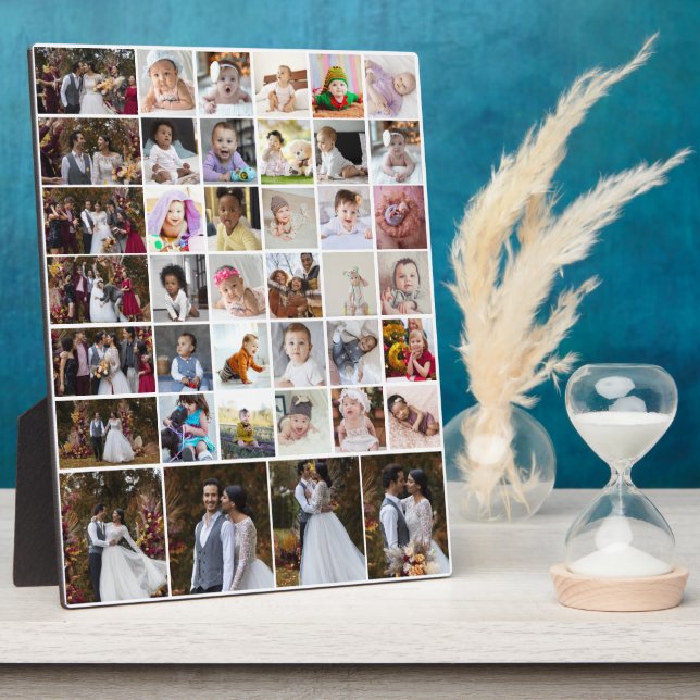 Entwerfen Sie Ihre eigene 40 FotoCollage Fotoplatte (Seite)