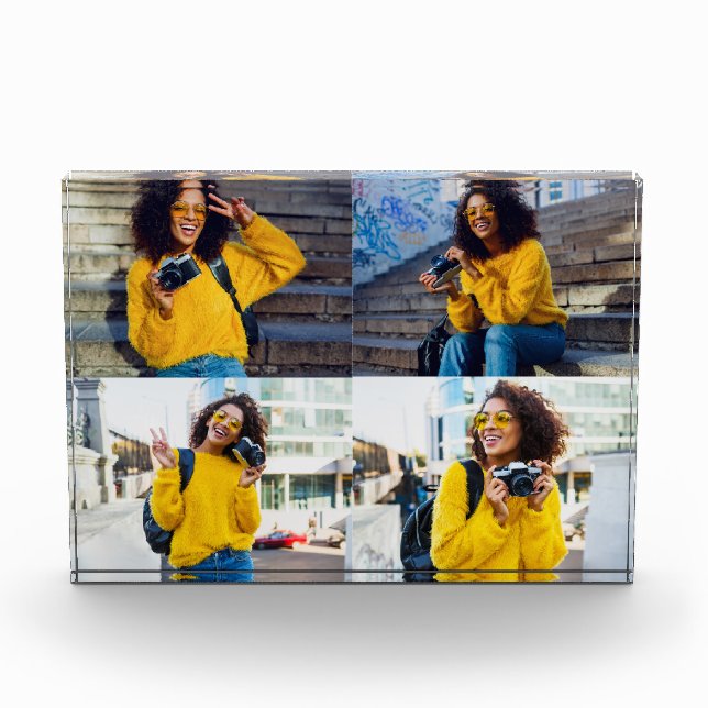 Entwerfen Sie Ihre eigene 4-FotoCollage Fotoblock (Vorderseite)