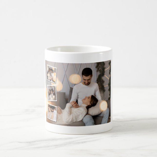 Entwerfen Sie Ihre eigene 4-FotoCollage Kaffeetasse (Mittel)