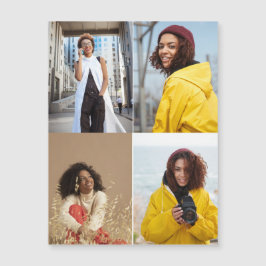 Entwerfen Sie Ihre eigene 4-FotoCollage Magnetkarte