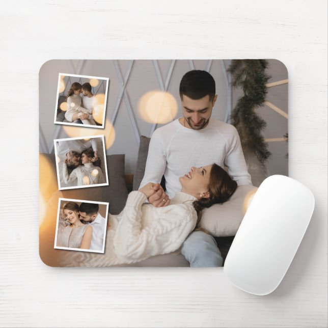 Entwerfen Sie Ihre eigene 4-FotoCollage Mousepad (Mit Mouse)