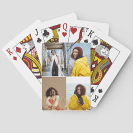 Entwerfen Sie Ihre eigene 4-FotoCollage Spielkarten