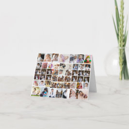 Entwerfen Sie Ihre eigene 50 FotoCollage Dankeskarte