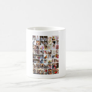 Entwerfen Sie Ihre eigene 50 FotoCollage Kaffeetasse