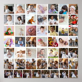 Entwerfen Sie Ihre eigene 50 FotoCollage Poster
