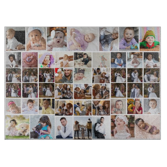 Entwerfen Sie Ihre eigene 50 FotoCollage Schneidebrett (Vorderseite)