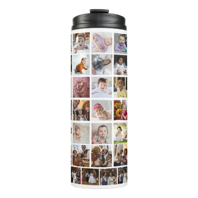 Entwerfen Sie Ihre eigene 50 FotoCollage Thermosbecher (Vorderseite)