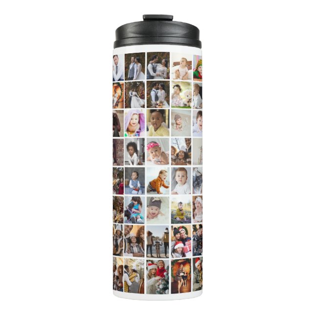 Entwerfen Sie Ihre eigene 50 FotoCollage Thermosbecher (Vorderseite)