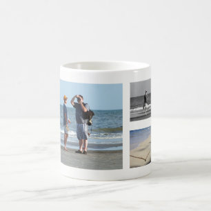 Entwerfen Sie Ihre eigene 5-FotoCollage Familien Kaffeetasse