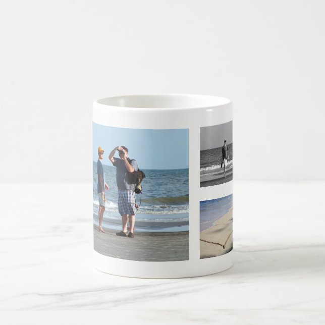 Entwerfen Sie Ihre eigene 5-FotoCollage | Familien Kaffeetasse (Mittel)
