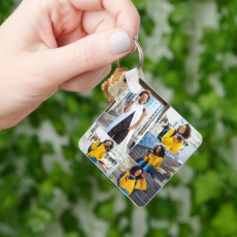 Entwerfen Sie Ihre eigene 5-FotoCollage Schlüsselanhänger