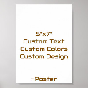 Entwerfen Sie Ihre eigene 5"x7" Matt Poster