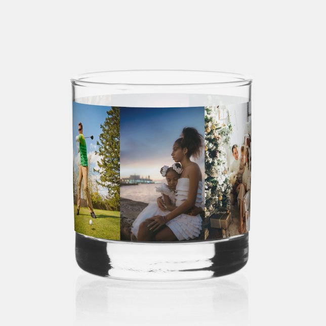 Entwerfen Sie Ihre eigene 6-Collage-Vorlage Whiskyglas (Vorderseite)
