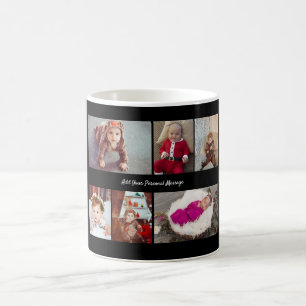 Entwerfen Sie Ihre eigene 6 FotoCollage Kaffeetasse