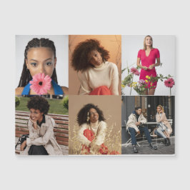 Entwerfen Sie Ihre eigene 6 FotoCollage Magnetkarte