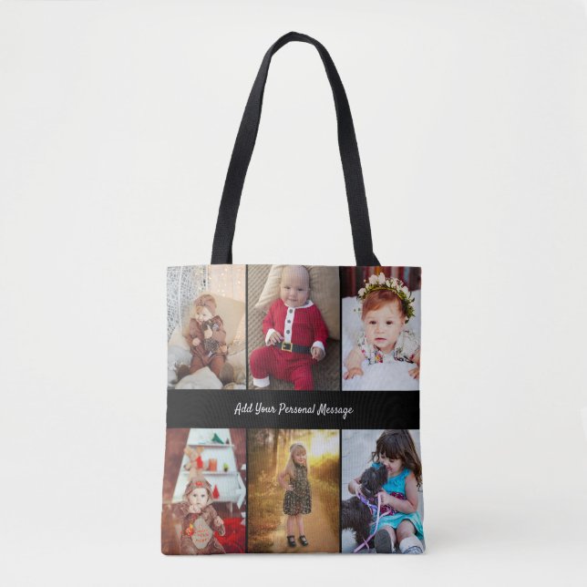 Entwerfen Sie Ihre eigene 6 FotoCollage Tasche (Vorderseite)