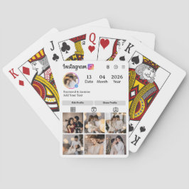 Entwerfen Sie Ihre eigene 7-Foto-Collage Spielkarten