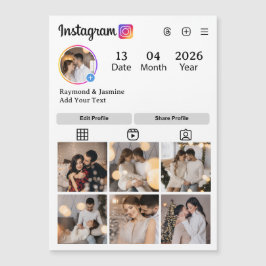 Entwerfen Sie Ihre eigene 7 FotoCollage Magnetkarte