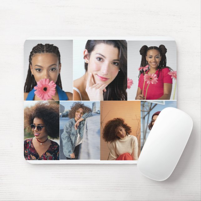 Entwerfen Sie Ihre eigene 7 FotoCollage Mousepad (Mit Mouse)