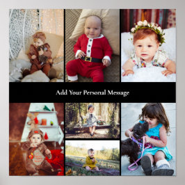 Entwerfen Sie Ihre eigene 7 FotoCollage Poster