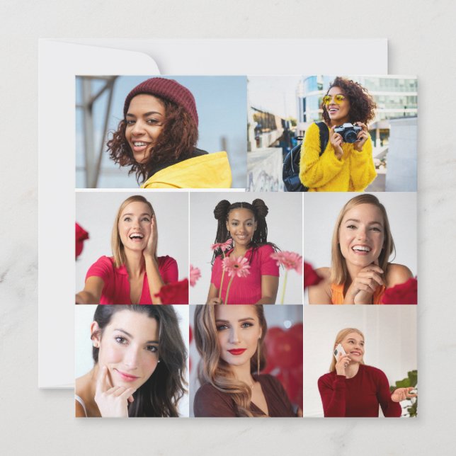 Entwerfen Sie Ihre eigene 8 FotoCollage (Vorderseite)