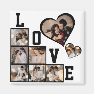 Entwerfen Sie Ihre eigene 8 FotoCollage Magnet