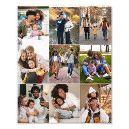 Entwerfen Sie Ihre eigene 9 FotoCollage Fotodruck