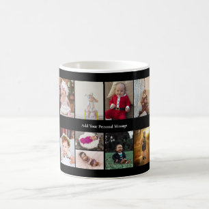 Entwerfen Sie Ihre eigene 9 FotoCollage Kaffeetasse