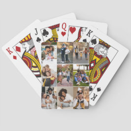 Entwerfen Sie Ihre eigene 9 FotoCollage Spielkarten