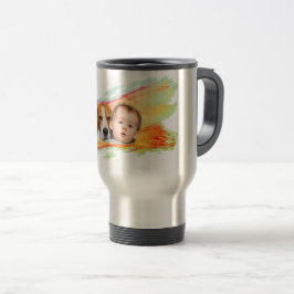 Entwerfen Sie Ihre eigene Baby-Foto-Tasse Reisebecher