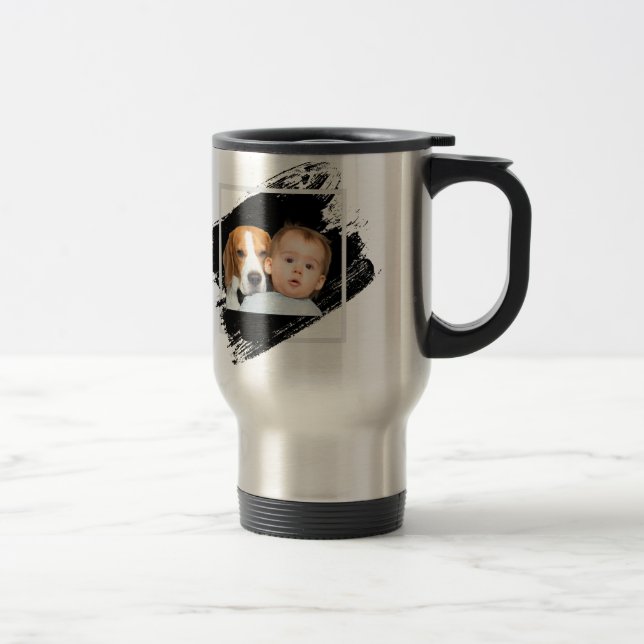 Entwerfen Sie Ihre eigene Baby-Foto-Tasse Reisebecher (Rechts)