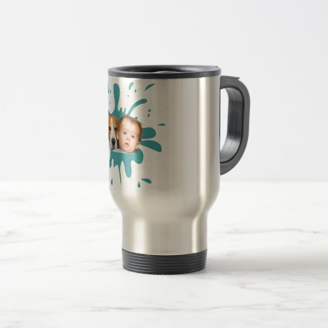 Entwerfen Sie Ihre eigene Baby-Foto-Tasse Reisebecher (VorderseiteRechts)
