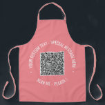 Entwerfen Sie Ihre eigene benutzerdefinierte QR-Co Schürze<br><div class="desc">Benutzerdefinierte Farben und Schriftart - Personalisierte Gestaltung Ihrer eigenen Schürze mit QR Code Scan Info und Custom Text Promotional Business oder Moderne Persönliche Schürze / Geschenk - QR Code hinzufügen - Bild - Foto oder Logo / Text - Name oder andere Informationen / Nachricht - Umgestalten und verschieben oder entfernen...</div>