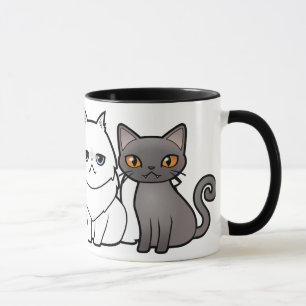 Entwerfen Sie Ihre eigene Cartoon-Katze Tasse