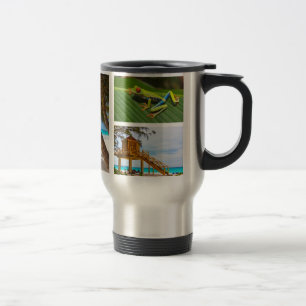 Entwerfen Sie Ihre eigene Foto Collage Coffee Tass Reisebecher