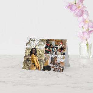 Entwerfen Sie Ihre eigene Fotocollage mit 3 Fotos Karte
