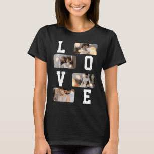 Entwerfen Sie Ihre eigene Fotocollage mit 4 Fotos T-Shirt