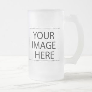 Entwerfen Sie Ihre eigene, individuell bedruckte F Mattglas Bierglas