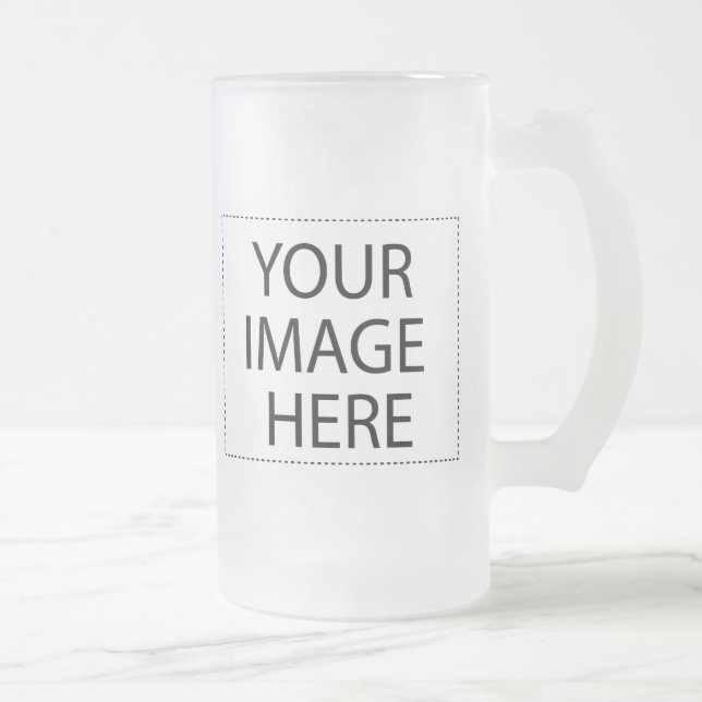 Entwerfen Sie Ihre eigene, individuell bedruckte F Mattglas Bierglas (Rechts)