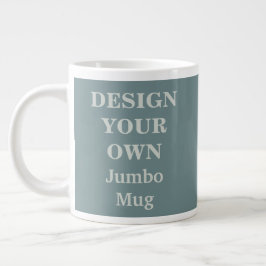 Entwerfen Sie Ihre eigene Jumbo-Tasse - Aquamarin