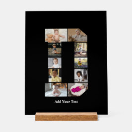 Entwerfen Sie Ihre eigene Letter-D-FotoCollage Acrylschild