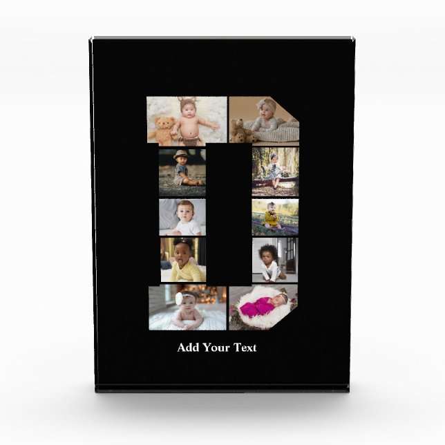 Entwerfen Sie Ihre eigene Letter-D-FotoCollage Fotoblock (Vorderseite)