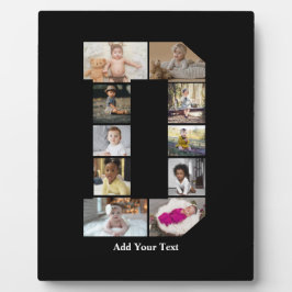 Entwerfen Sie Ihre eigene Letter-D-FotoCollage Fotoplatte