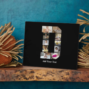 Entwerfen Sie Ihre eigene Letter-D-FotoCollage Fotoplatte