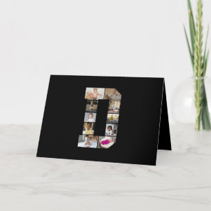 Entwerfen Sie Ihre eigene Letter-D-FotoCollage Karte