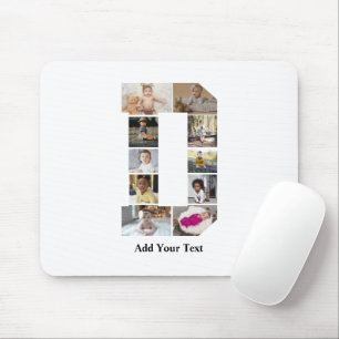 Entwerfen Sie Ihre eigene Letter-D-FotoCollage Mousepad